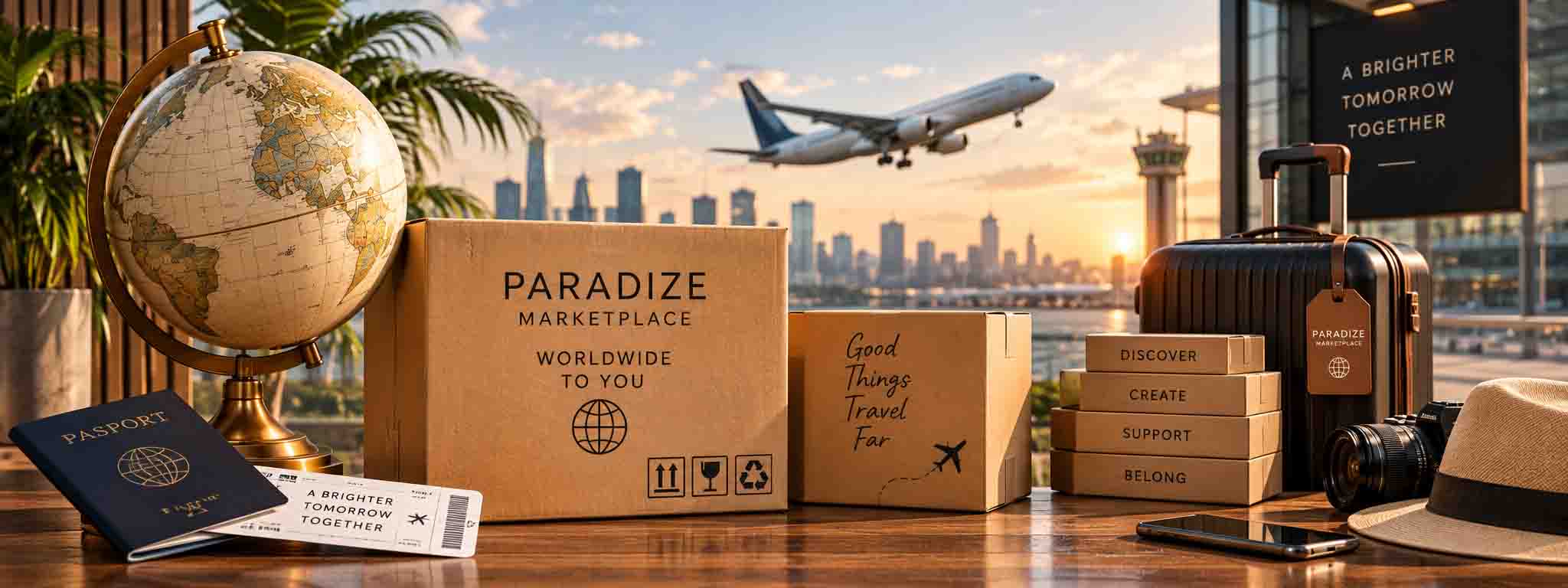 Paradize Marketplace hero image - cozy everyday essentials
