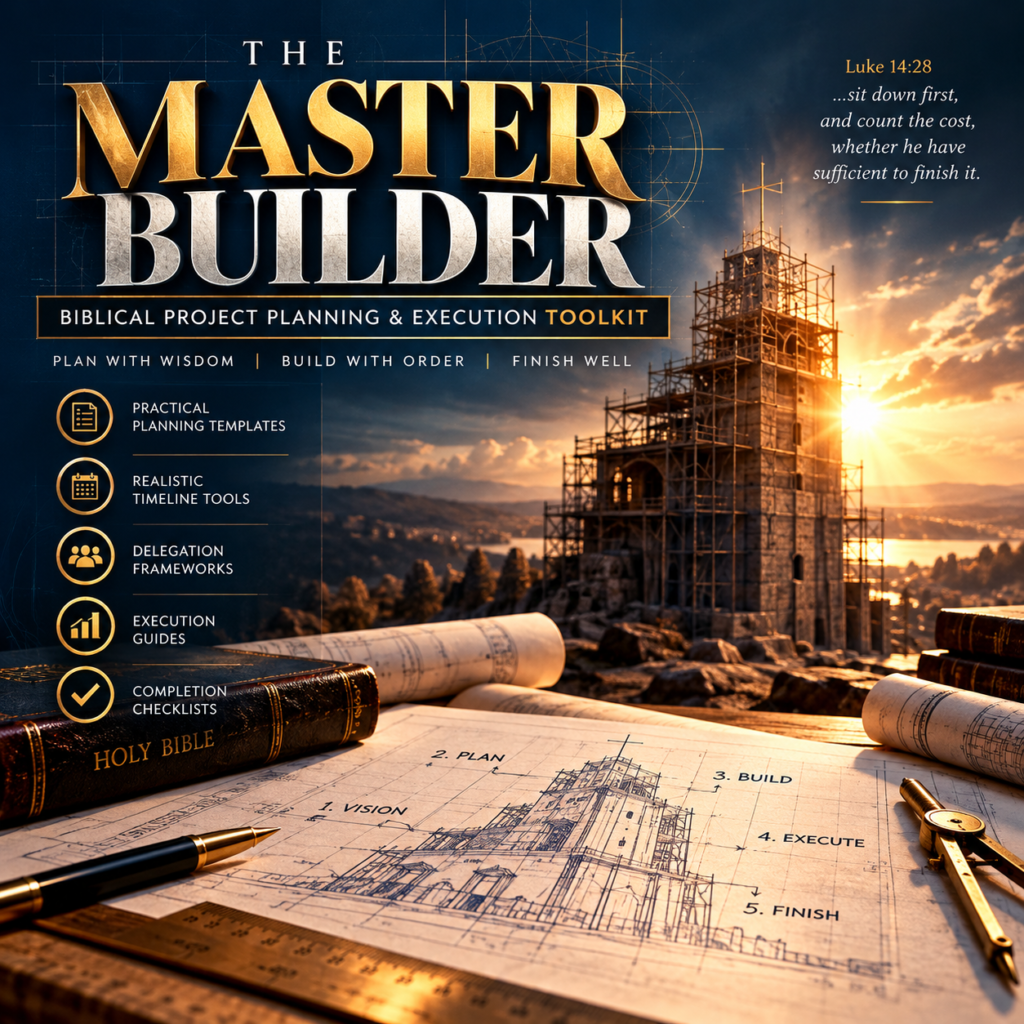 The Master Builder: Biblical Project Planning & Execution Toolkit